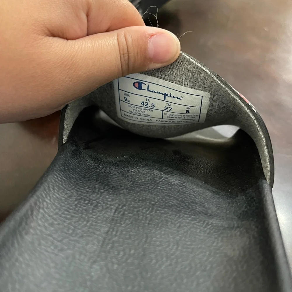 Champion slides size